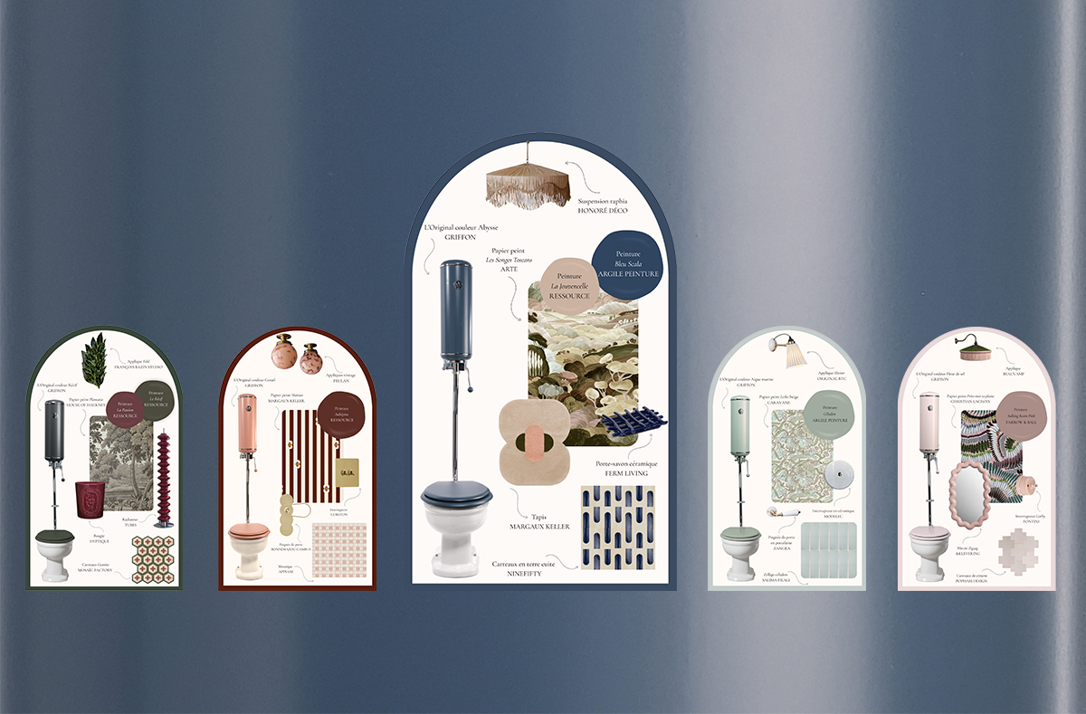 Abysse : la couleur bleu profond pour une décoration de toilettes élégante