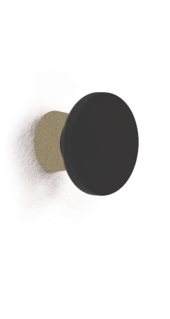 Patère céramique noire